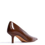 Phia 55-Pin Crinkled Polished Goat in Caramel Brown