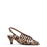 Carminho 40 Leopard Print Satin Stiletto Heels