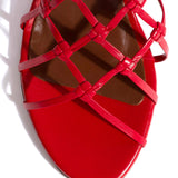 Conie 55 Rankomis Nupintas Odinis Ruby Raudonas