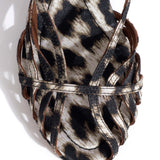 Briddie 50 Snow Leopard Print Satin