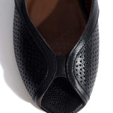 Tiffy Nubuck Soft Black Leather