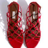 Conie 55 Rankomis Nupintas Odinis Ruby Raudonas