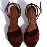 Jolie 55 Chocolate Nubuck Leather