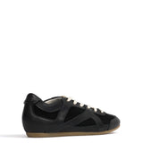 Sneakerina Juodi Blizgūs Avikailio ir Zomšos Odos