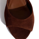 Jolie 55 Chocolate Nubuck Leather