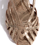Briddie 50 Heart Lizard Metal Goat - Vintage Champagne