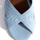 Niabi 10 Veršiuko Suede Porcelain in Blue