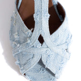 Therese 55 Distressed Denim in Deep Blue