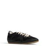 Sneakerina Juodi Blizgūs Avikailio ir Zomšos Odos