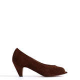 Tiffany Chocolate Suede Stiletto Heels