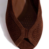 Tiffany Chocolate Suede Stiletto Heels