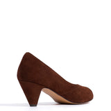 Tiffany Chocolate Suede Stiletto Heels