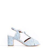 Therese 55 Distressed Denim in Deep Blue