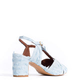 Therese 55 Distressed Denim in Deep Blue