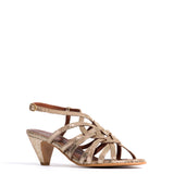 Vickey 50 Vintage Stiletto Heels in Champagne Leather