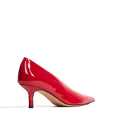 Phia 55-Pin Polished Soft Calfskin in Ruby Red