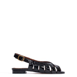 Sophie 20 Polished Black Crocodile Leather Wallet