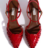 Keesha 55 Polished Soft Calfskin in Ruby Red