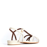 Therese 20 Sparkling Sheep Leather & White Sand Mesh