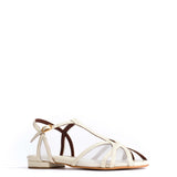 Therese 20 Sparkling Sheep Leather & White Sand Mesh