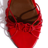 Scarlet Savannah 100 Hand-Crocheted Polished Goat Leather