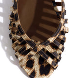 Carminho 40 Leopard Print Satin Stiletto Heels