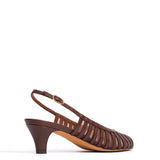 Carminho 40 Glossy Lambskin and Mesh Chocolate