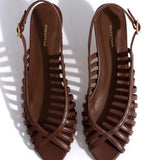 Carminho 40 Stiletto Glossy Chocolate Heels