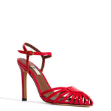 Keesha 100 Textured Polished Scarlet Goat Leather