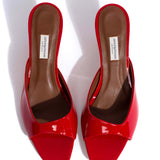 Mazy 55 Polished Soft Calfskin in Ruby Red