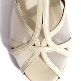 Therese 20 Sparkling Sheep Leather & White Sand Mesh