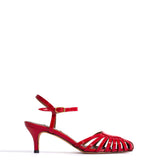 Keesha 55 Polished Soft Calfskin in Ruby Red