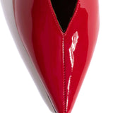 Phia 55-Pin Polished Soft Calfskin in Ruby Red