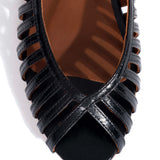 Carminho 10 Black Polished Goat Suede Shoes