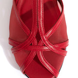 Therese 20 Sparkling Sheep Slippers with Ruby Red Netting