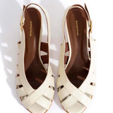 Sophie 50 Stiletto Bling Ankle Boots in White Sand