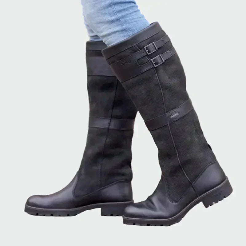 Aria | Retro Leather Boots for Everyday Style