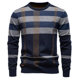 Jesse | Pulover tricotat pentru bărbați cu design în romb