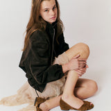 Sanni 20 Cinnamon Nubuck Leather for Calves