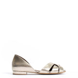 Sanni 20 Champagne Metal Goat with Cracks