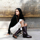 Tarisha Soft Veggie Mink Plush Calf - Coffee Brown