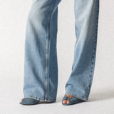 Tiffany Stiletto Suede in Denim Blue