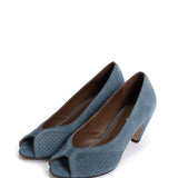 Tiffany Stiletto Suede in Denim Blue