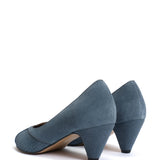 Tiffany Stiletto Suede in Denim Blue