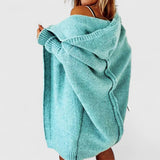 Moonika | Comfortable Knit Hoodie Cardigan