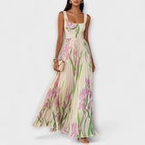 Andra – Rochie maxi cu imprimeu floral romantic
