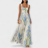 Andra – Rochie maxi cu imprimeu floral romantic