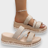 Mariana – Sandale slide cu platformă