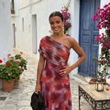 Elegantiška minimalistinio stiliaus maxi suknelė