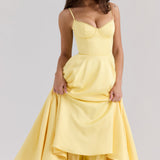Raluca – Rochie midi din tul cu fustă amplă